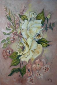 Roses (huile 24X36)