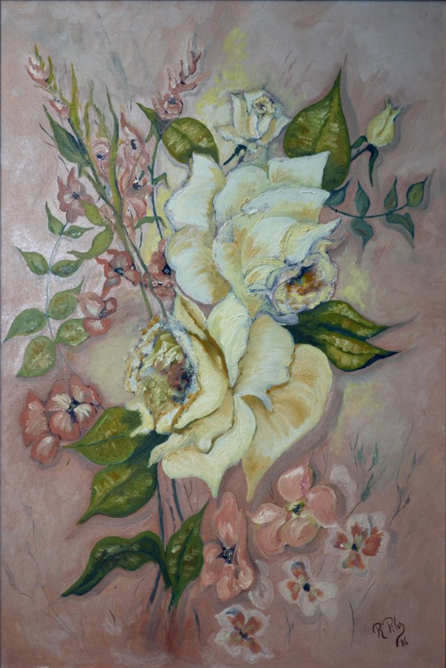 Roses (huile 24X36)